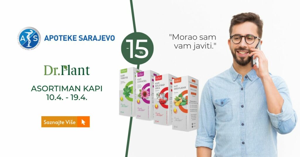 Popust 15 U JU Apoteke Sarajevo Na Sve Dr Plant Kapi Pharmacy BIO