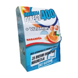 Magnezij direkt 400 + vitamini C & B6 a20 Pharmamed