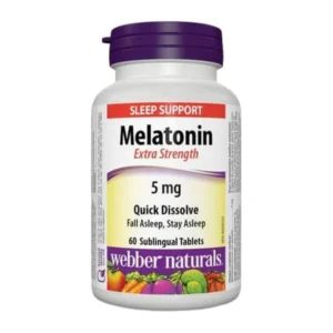 Melatonin 5mg tbl 60 Webber naturals