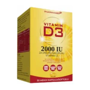Vitamin D3 2000 IU softgel cps a30 Pharmamed