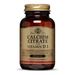 Kalcij citrat + vitamin D3 60 tbl Solgar