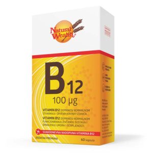 Vitamin B12 100mg cps60 Natural Wealth