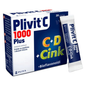 Plivit C 1000mg Plus C+D+Zn a20 vrećica Pliva