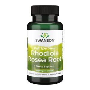 Rhodiola rosea root 400 mg cps 100 Swanson