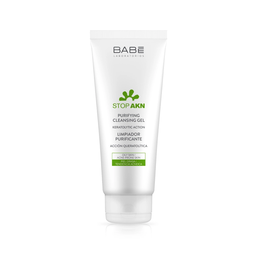 Laboratorios-BABE-StopAKN-Purifying-Cleansing-gel-200-mlanea BABÉ Stop AKN Purifying Cleansing gel 200 ml - Image 1