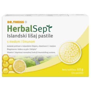 Dr. Theiss Herbalsept Islandski lišaj pastile s medom i limunom a24