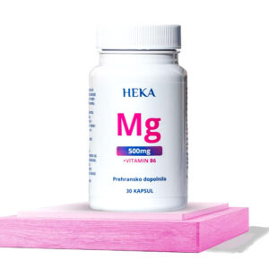 Magnezij 500 mg + vitamin B6 kapsule, a 30 cps