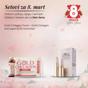 Gold collagen forte 10x50ml + Gold collagen lip volumiser