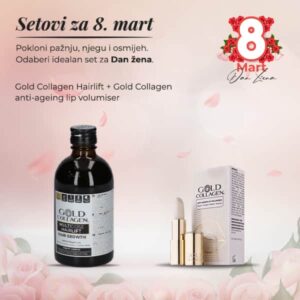 Gold collagen multidose hairlift 300ml + Gold collagen lip volumiser