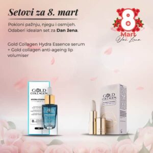 Gold collagen hydra essence serum + Gold collagen lip volumiser