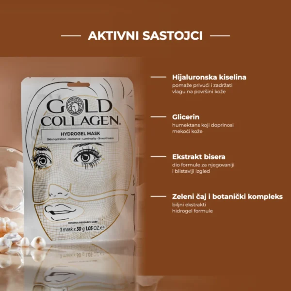 Gold Collagen Hydrogel Mask Set — aktivni sastojci