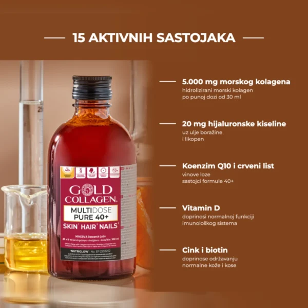 Gold Collagen Multidose Pure 40+ — aktivni sastojci